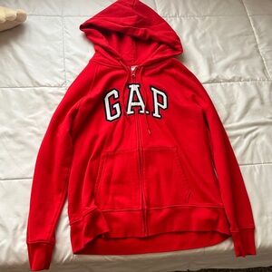 Red GAP Zip Up, Kids LARGE